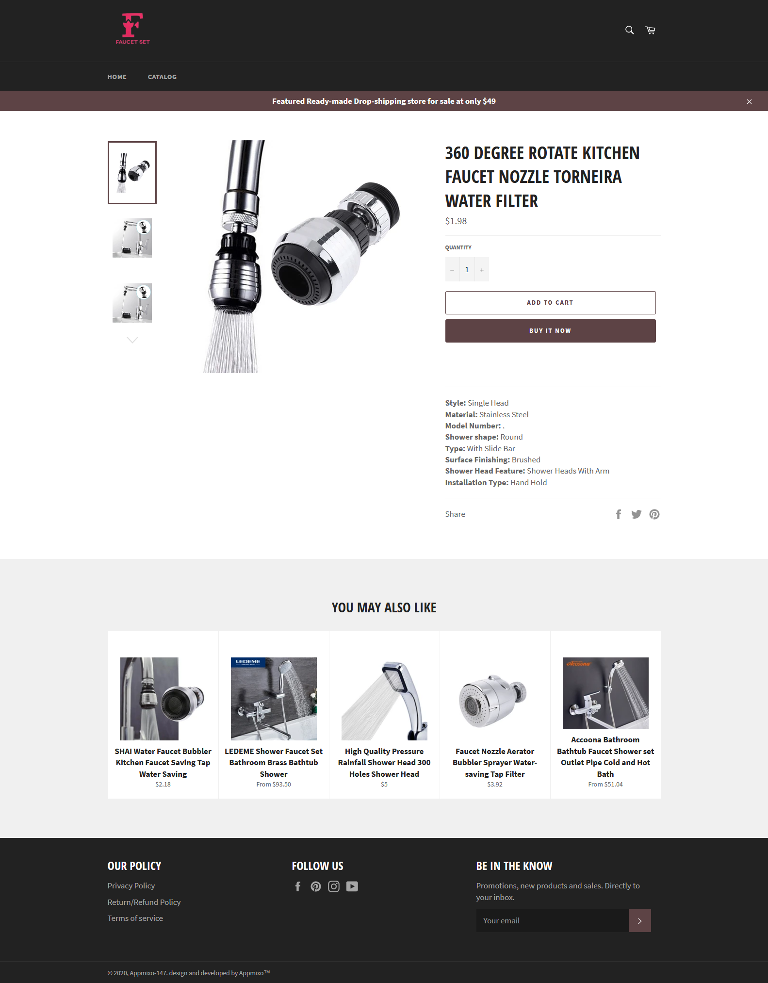 Water Filter and Purifier Dropshipping Store for Sale – AppMixo