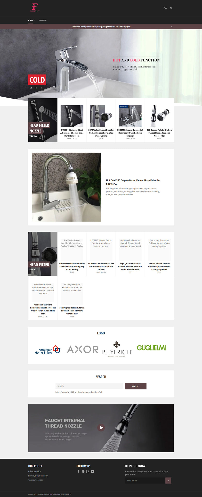Appmixo Water Filter and Purifier Dropshipping Store for Sale – AppMixo