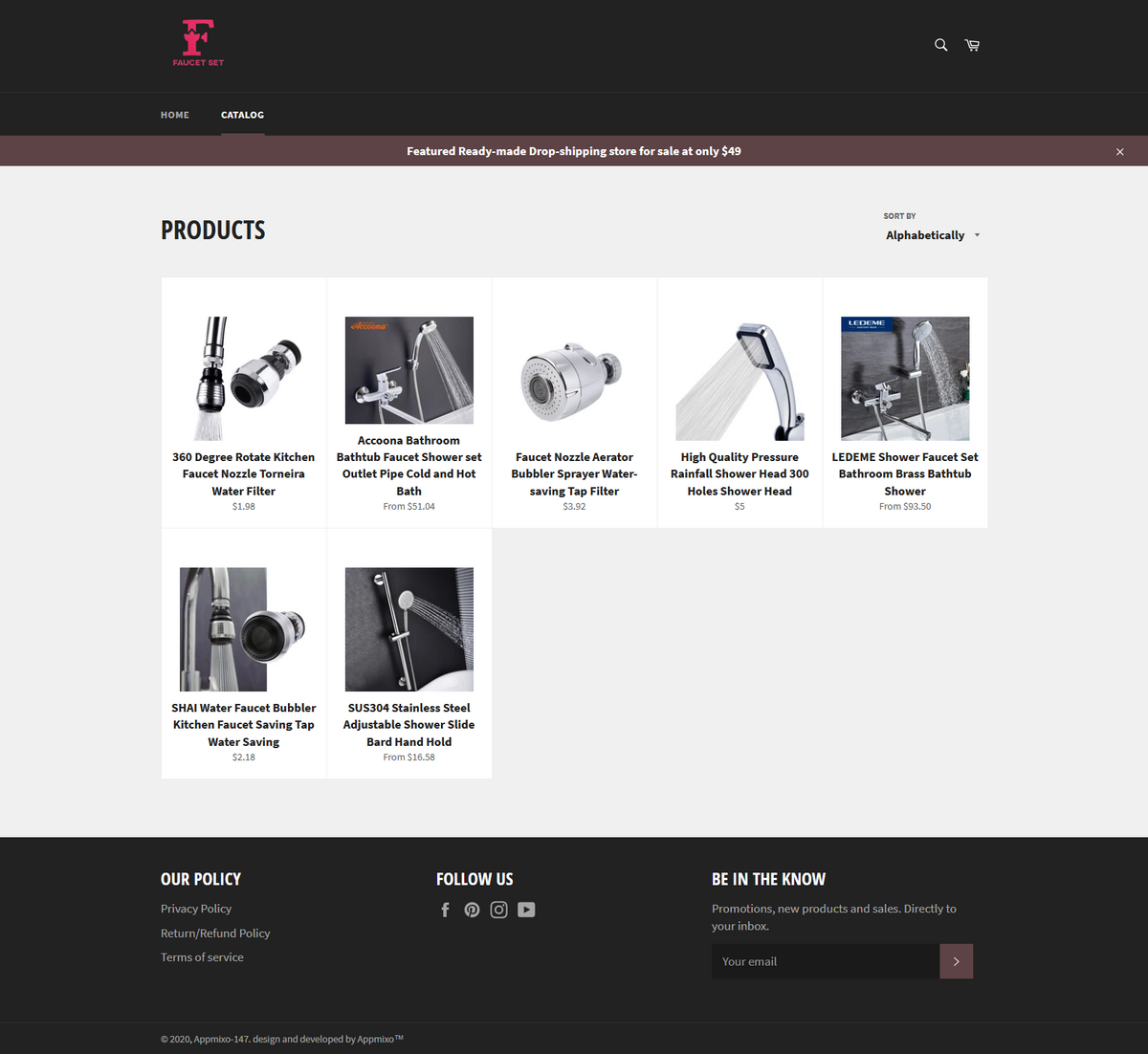 Water Filter and Purifier Dropshipping Store for Sale – AppMixo