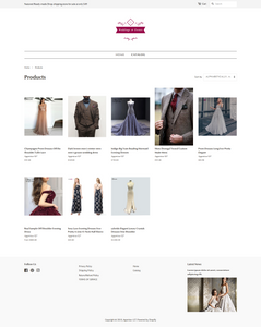 Wedding Wear Dropshipping Store for Sale