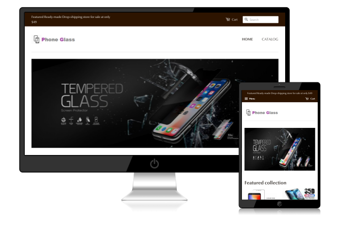 Phone Glasses Dropshipping Store for Sale