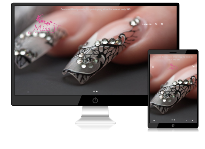 Women's Nail Paint Dropshipping Store for Sale