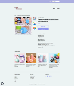 Kids Drinkware Dropshipping Store for Sale