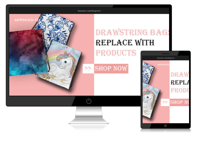 Start your Own Custom Designs Drawstring Bag Drsopshipping Store